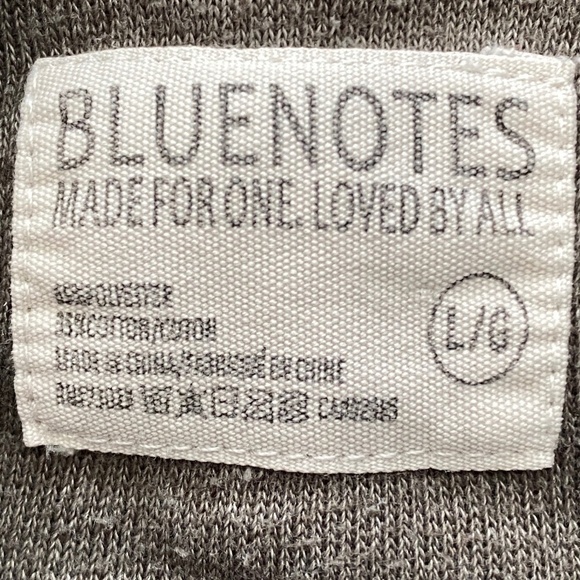 Bluenotes Women's Large Long Sleeve Open Shrug Draped Collar Gray Below Waist - Picture 4 of 12